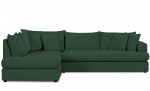 Byt till bild nr 1 (BOLNUEVO L-Soffa Vnster Hel Dyna Grn)