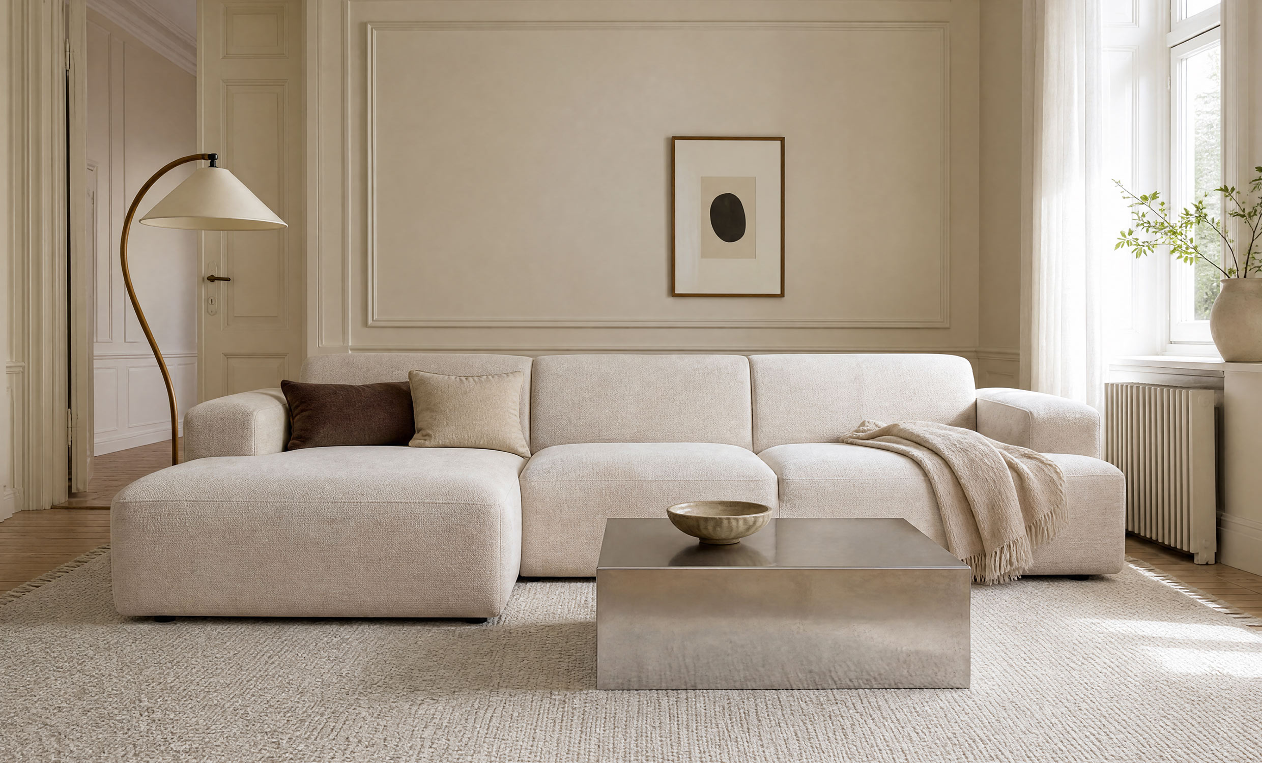CASTILLA Divansoffa Large Vänster Beige