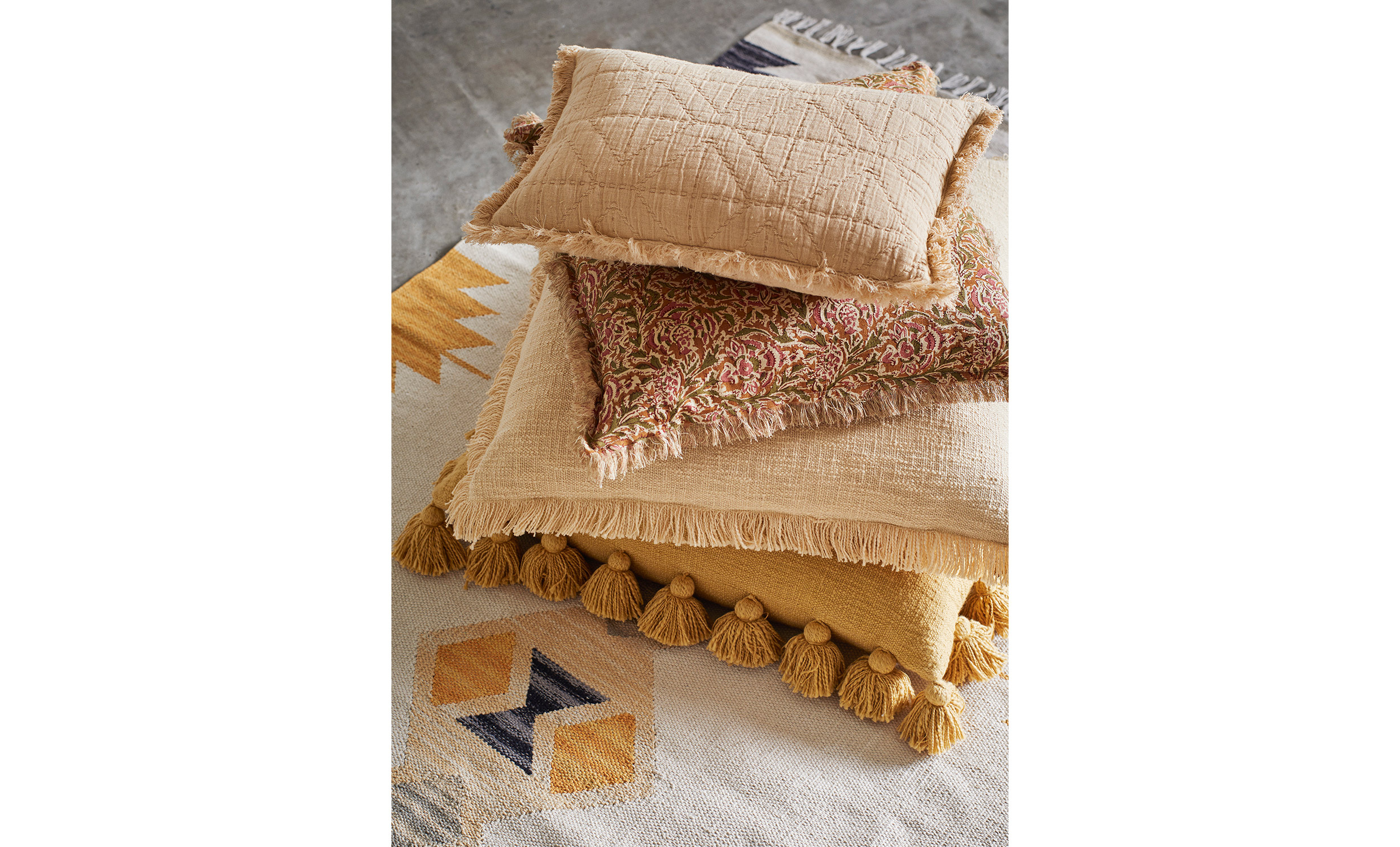 BOHOO Kuddfodral 50x50 Honung/Rose