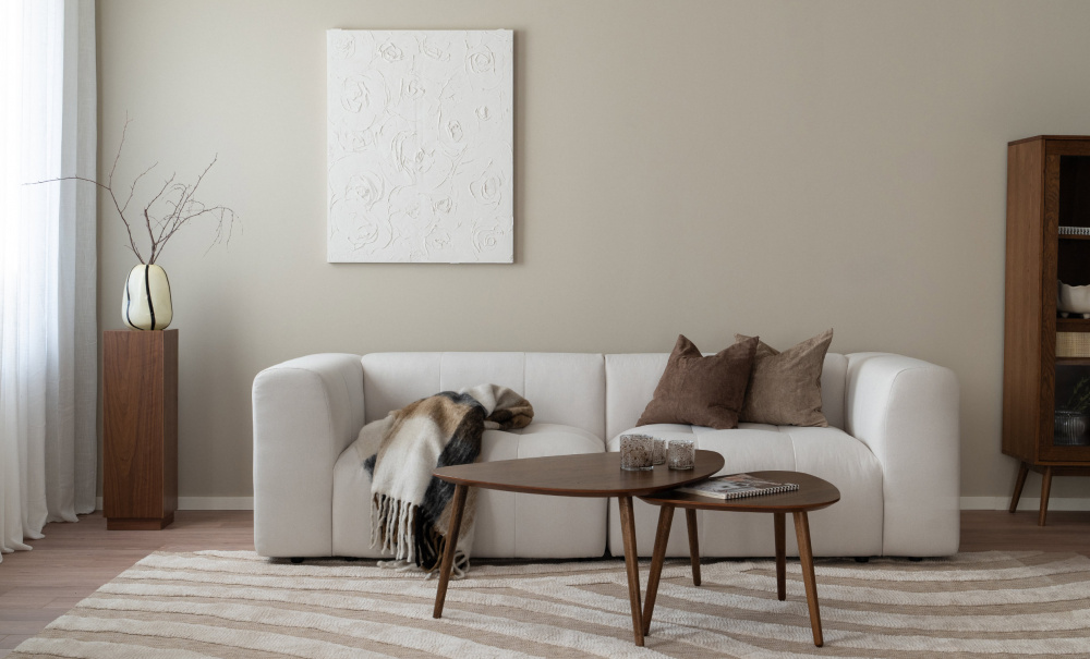 CLOUD 3-sitssoffa Offwhite i gruppen Vardagsrum / Soffor / 3-sits soffor hos SoffaDirekt.se (CL-3S-OW)