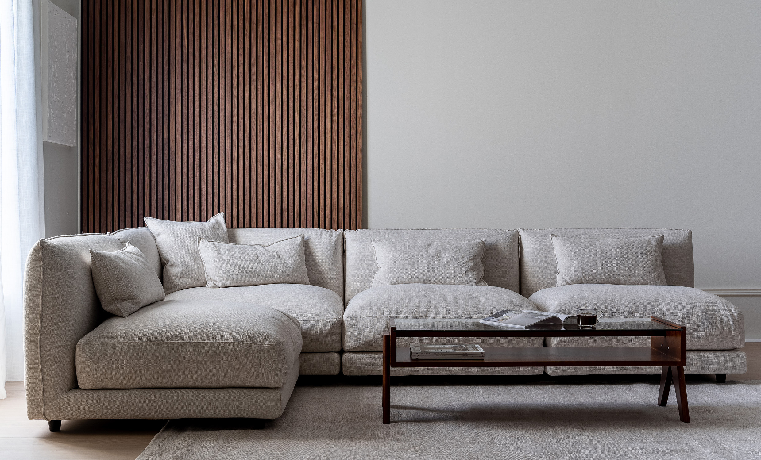 BROKLYN Modulsoffa Medium Vnster Offwhite