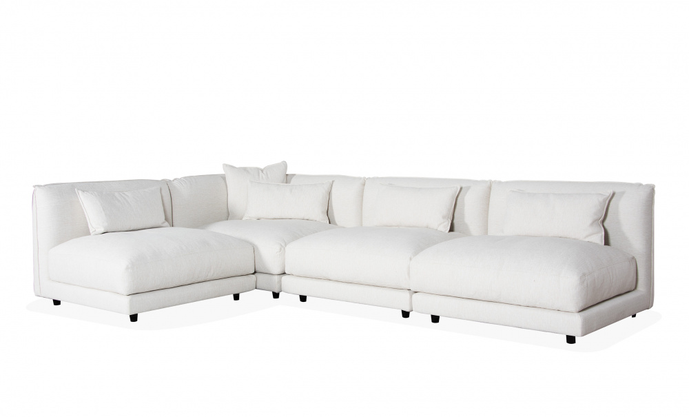 BROKLYN Modulsoffa Medium Vnster Offwhite i gruppen Vardagsrum / Soffor / Modulsoffor hos SoffaDirekt.se (COR-L-1-MITT-3-WH)