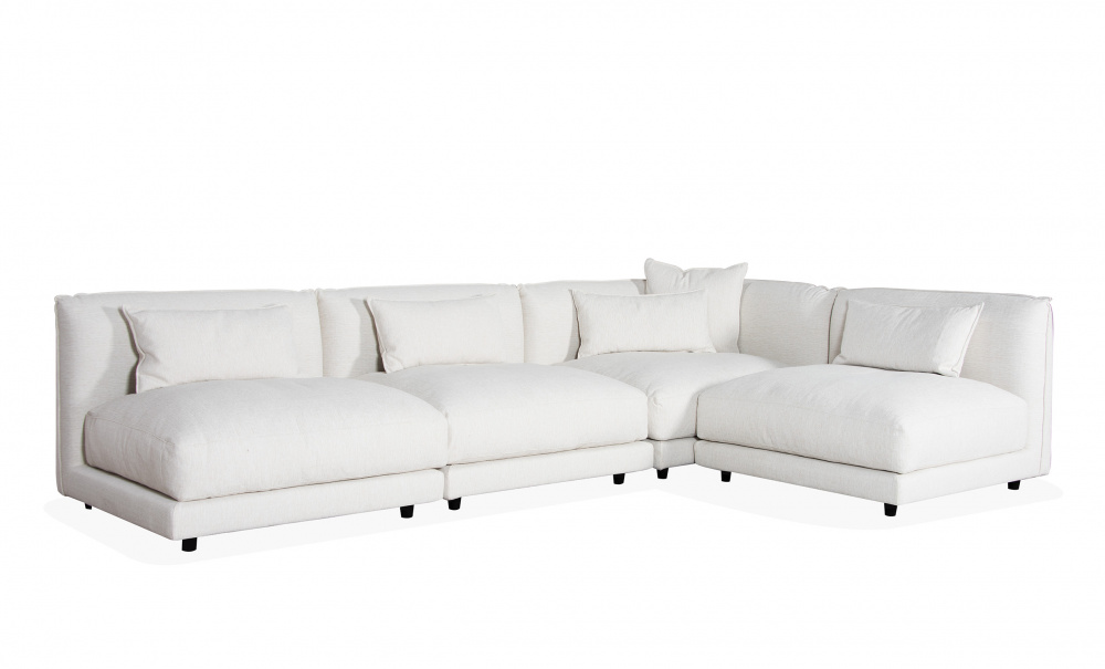 BROKLYN Modulsoffa Medium Hger Offwhite i gruppen Vardagsrum / Soffor / Modulsoffor hos SoffaDirekt.se (COR-R-1-MITT-3-WH)