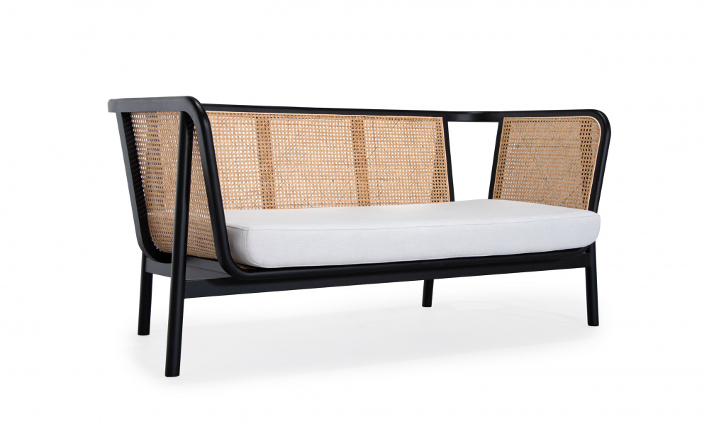 NANTES Soffa Svart i gruppen Vardagsrum / Soffor / 2-4 Sitssoffor hos SoffaDirekt.se (CSC1939D-BL-NAT)