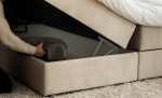 DANVIK/PENNY 160 Sängpaket Sammet Beige