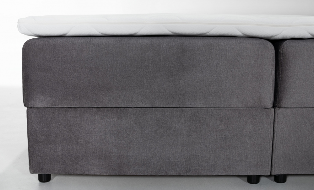 DANVIK/PRIMO 180 Sngpaket Sammet Beige i gruppen Sovrum / Sngar / Sngar 180 hos SoffaDirekt.se (DAN-PRISG180-MO02)