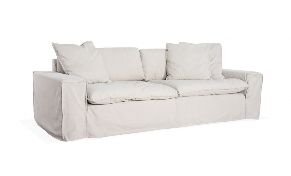 DOVER Grand Deluxe 3-sitssoffa Sandbeige i gruppen Vardagsrum / Soffor / 3-sits soffor hos SoffaDirekt.se (DO3SBR001)