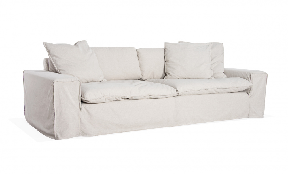 DOVER Grand Deluxe 4-sitssoffa Linnebeige i gruppen Vardagsrum / Soffor / 4-sits soffor hos SoffaDirekt.se (DO4SBR002)