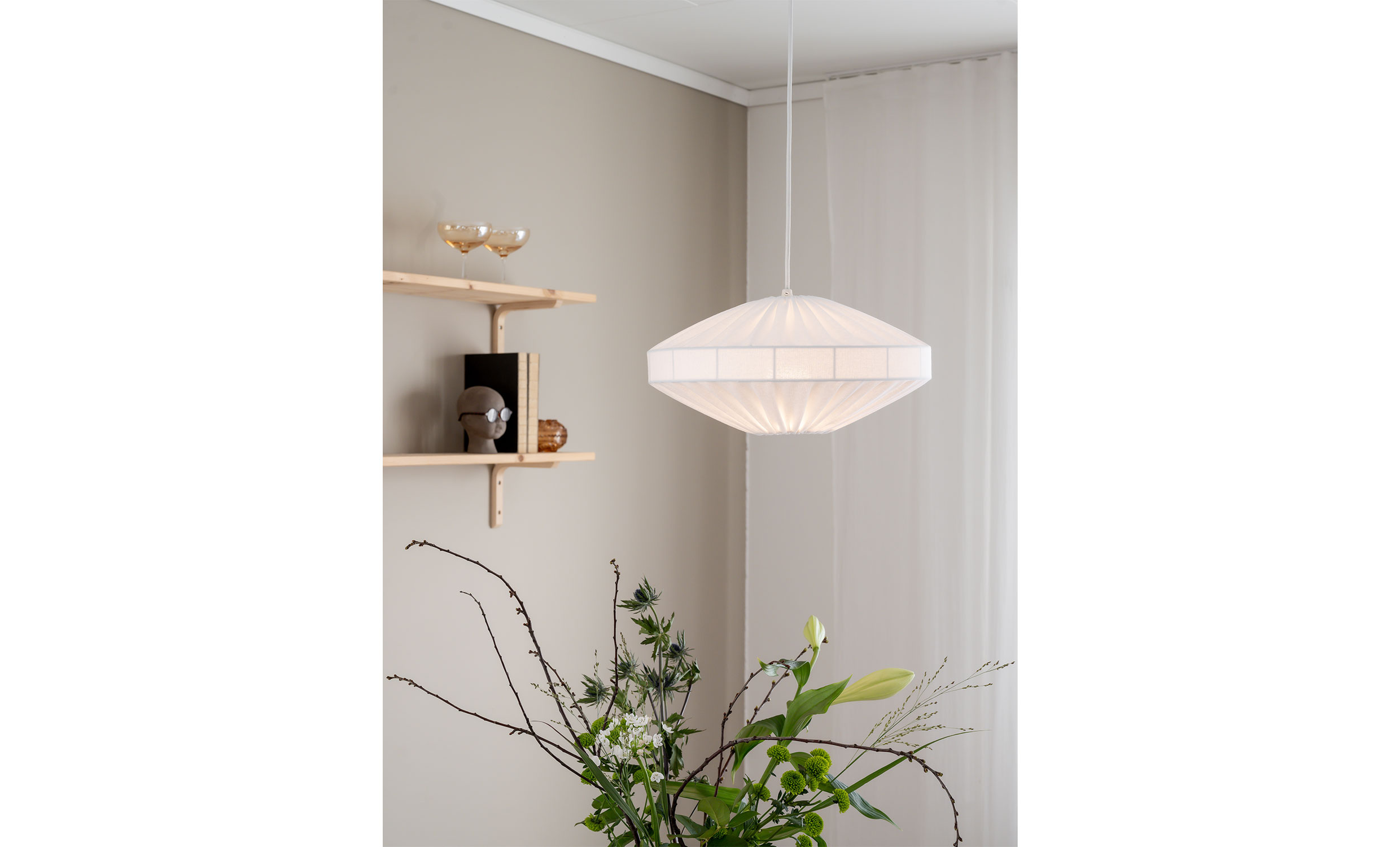 EDITH Taklampa 38cm Vit
