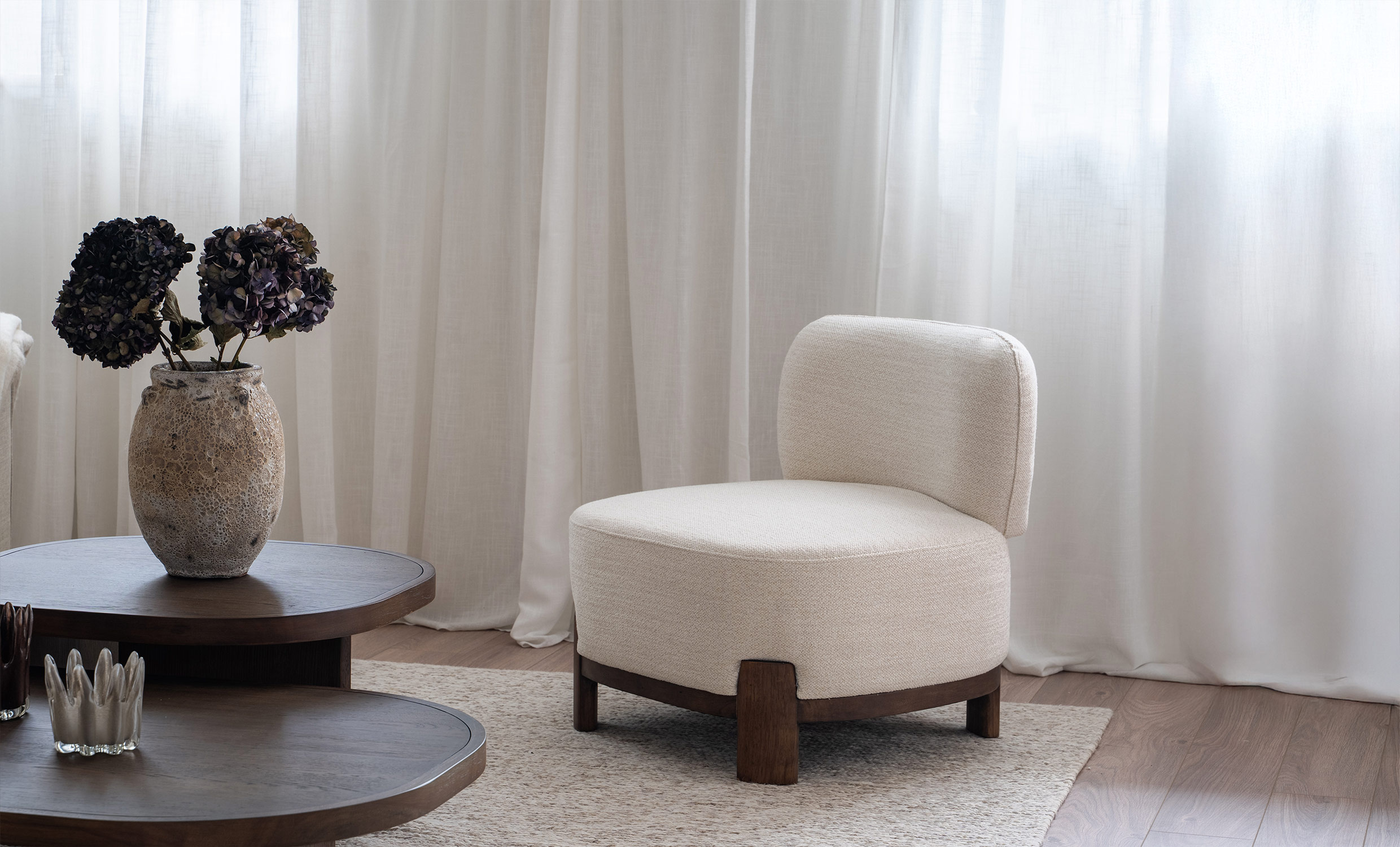 SOLIMA Loungeftlj Offwhite