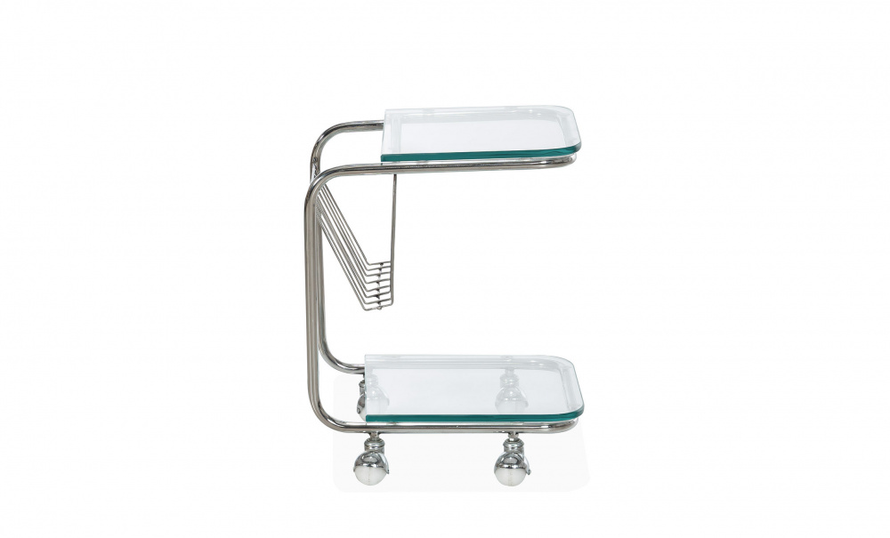 GENESIS Rullbord Glas i gruppen Vardagsrum / Soffbord hos SoffaDirekt.se (GE-SB-TROLLEY)