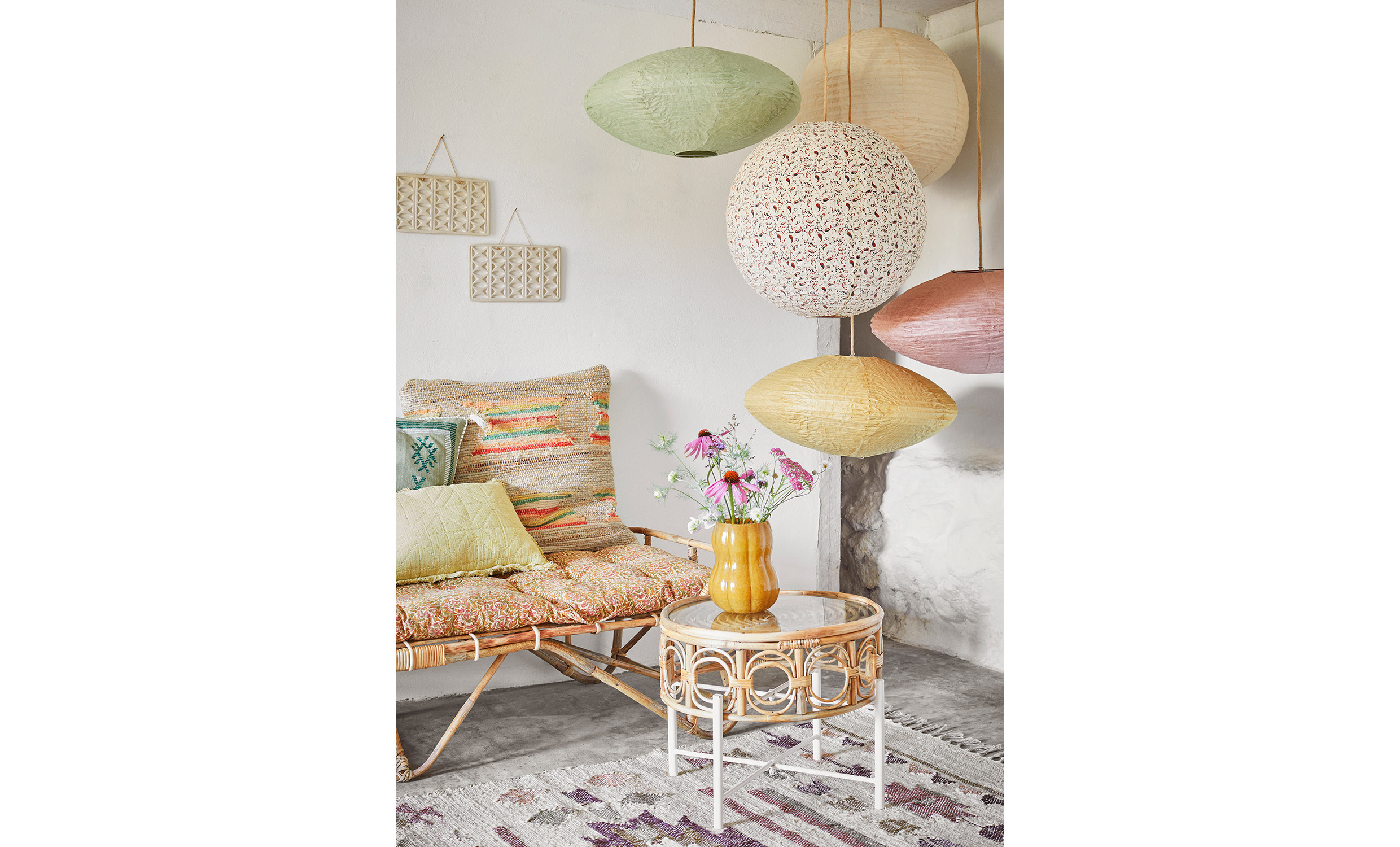 LAMPSKRM Papper 55cm Offwhite