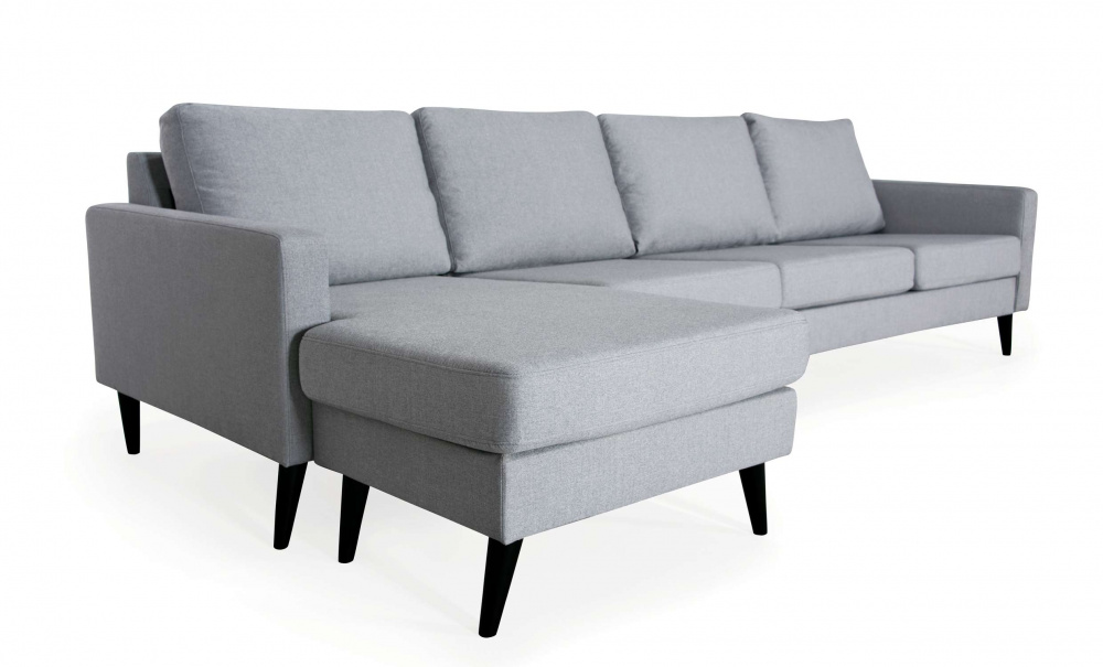 GOTLAND Divansoffa XL Vnster Ljusgr i gruppen Vardagsrum / Soffor / Gra soffor hos SoffaDirekt.se (GOD4SA11)