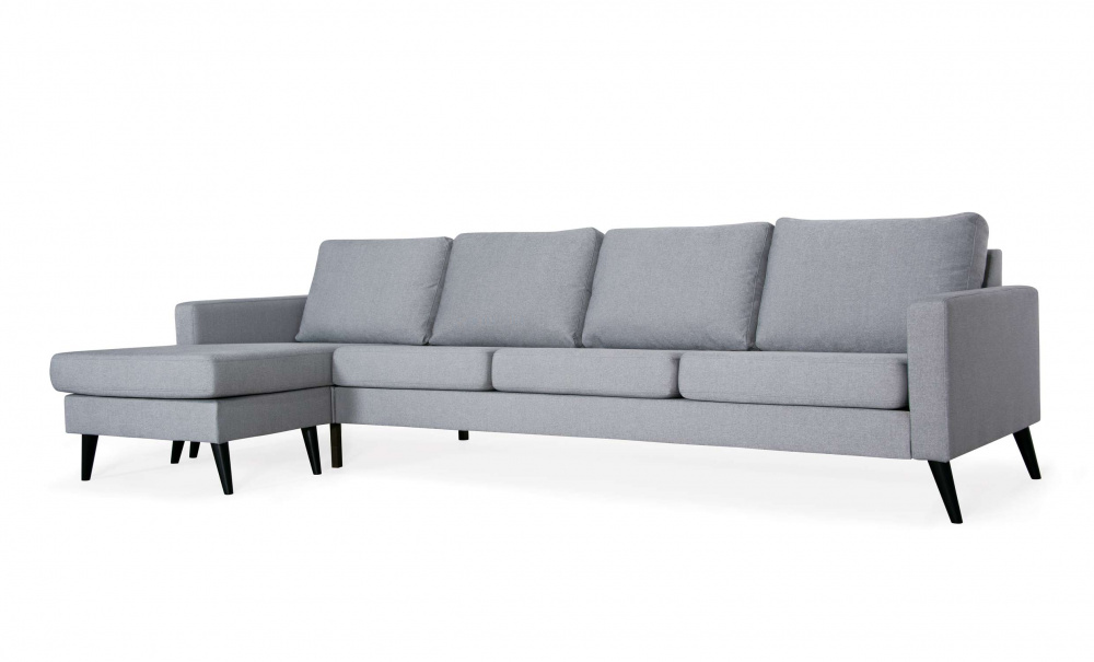 GOTLAND Divansoffa XL Vnster Ljusgr i gruppen Vardagsrum / Soffor / Gra soffor hos SoffaDirekt.se (GOD4SA11)