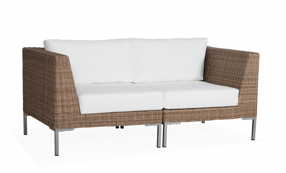 GREENVILLE Soffa L Konstrotting i gruppen Utembler / Trdgrdssoffor hos SoffaDirekt.se (GRE-2S-1S-RATTAN)