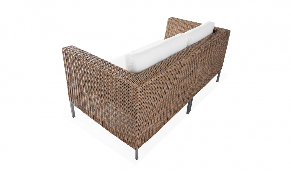 GREENVILLE Soffa L Konstrotting i gruppen Utembler / Trdgrdssoffor hos SoffaDirekt.se (GRE-2S-1S-RATTAN)