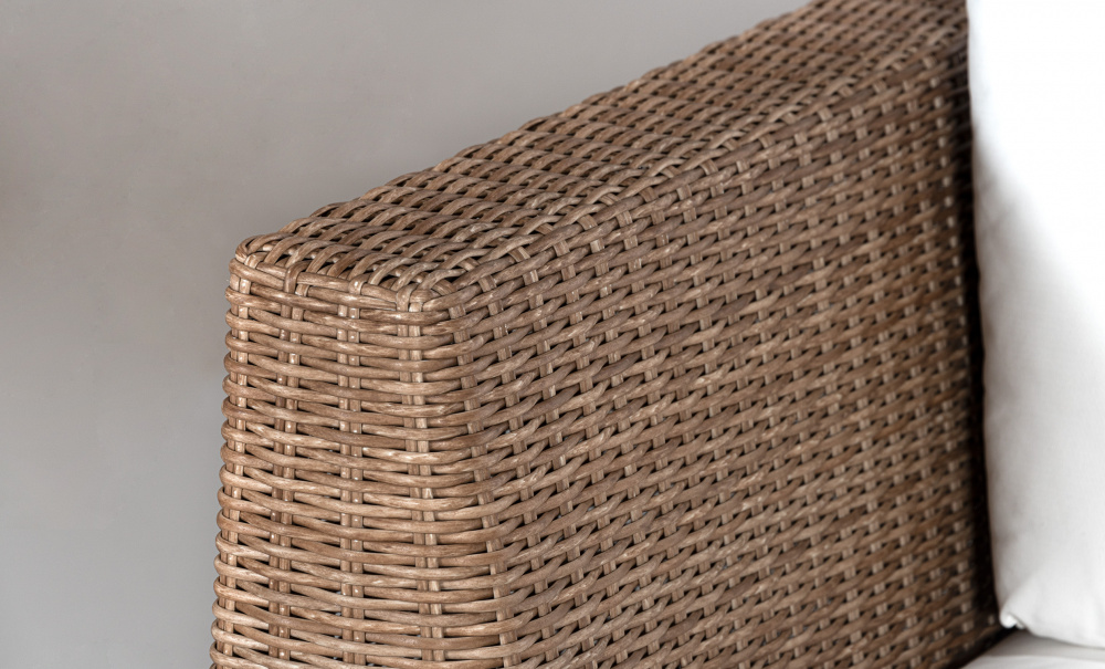 GREENVILLE Soffa L Konstrotting i gruppen Utembler / Trdgrdssoffor hos SoffaDirekt.se (GRE-2S-1S-RATTAN)