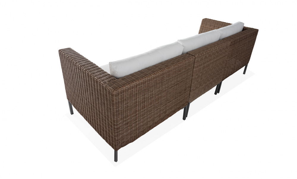 GREENVILLE Soffa L Konstrotting i gruppen Utembler / Trdgrdssoffor hos SoffaDirekt.se (GRE-2S-1S-RATTAN)