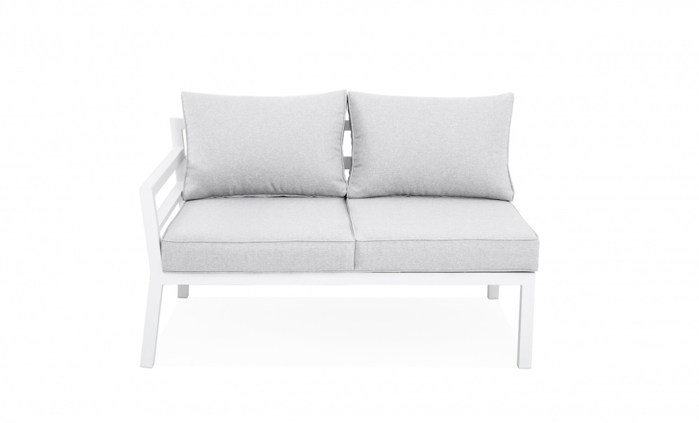 GRINDA Loungesoffa Gr/Vit i gruppen Utembler / Trdgrdsgrupper / Soffgrupper hos SoffaDirekt.se (GRI2C2-ALU-667)