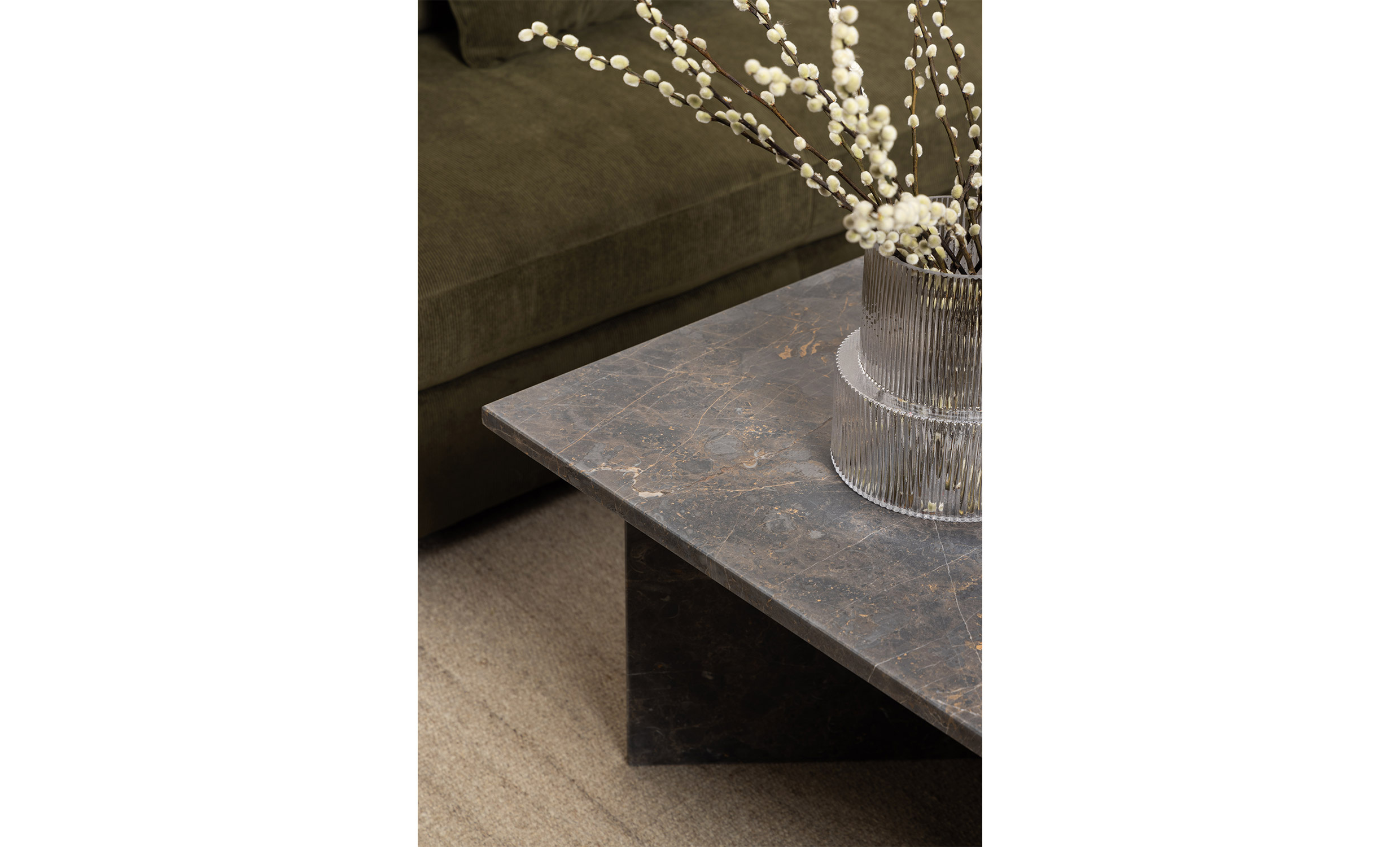 VERA Soffbord 140 Marmor Brun