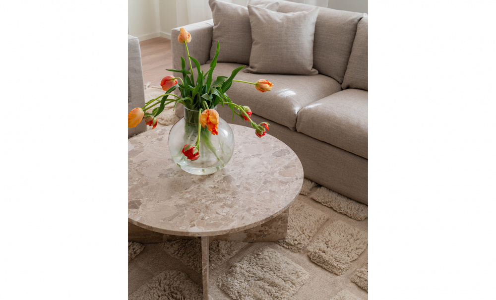 VERA Soffbord Marmor Beige i gruppen Vardagsrum / Soffbord / Marmorbord hos SoffaDirekt.se (H000023598)