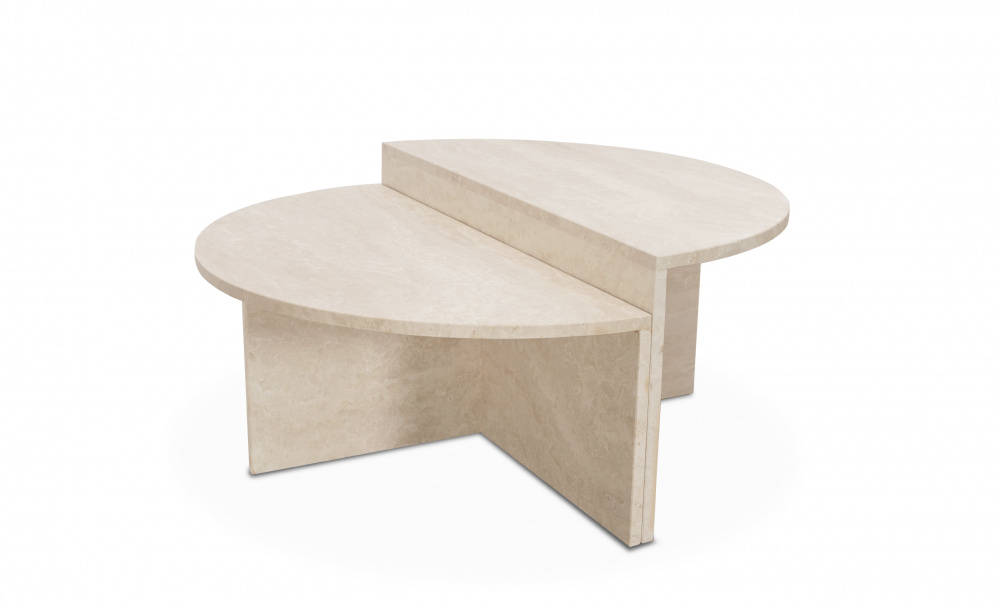 VERA Soffbord D95 Beige i gruppen Vardagsrum / Soffbord / Marmorbord hos SoffaDirekt.se (H000024494)
