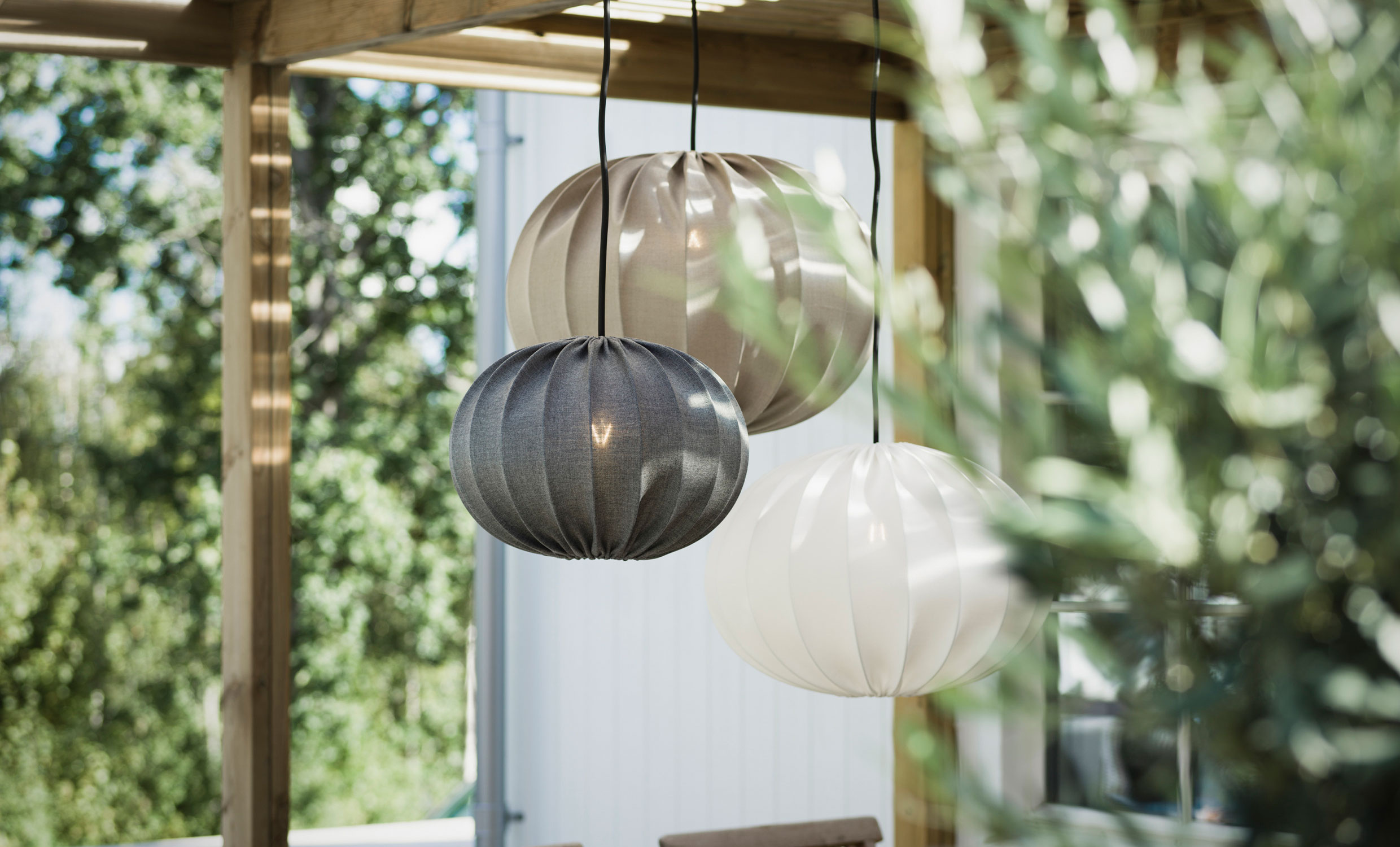 HILMA Taklampa Outdoor 40cm Vit