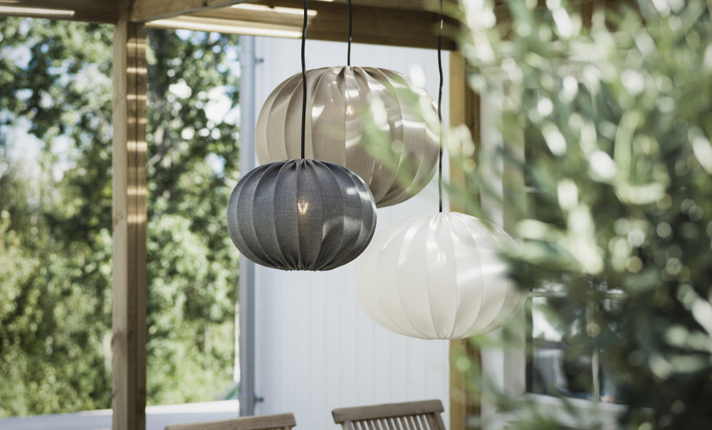 HILMA Utomhuslampa 40 cm Vit i gruppen Belysning / Lampor / Utomhusbelysning hos SoffaDirekt.se (HO40-551)