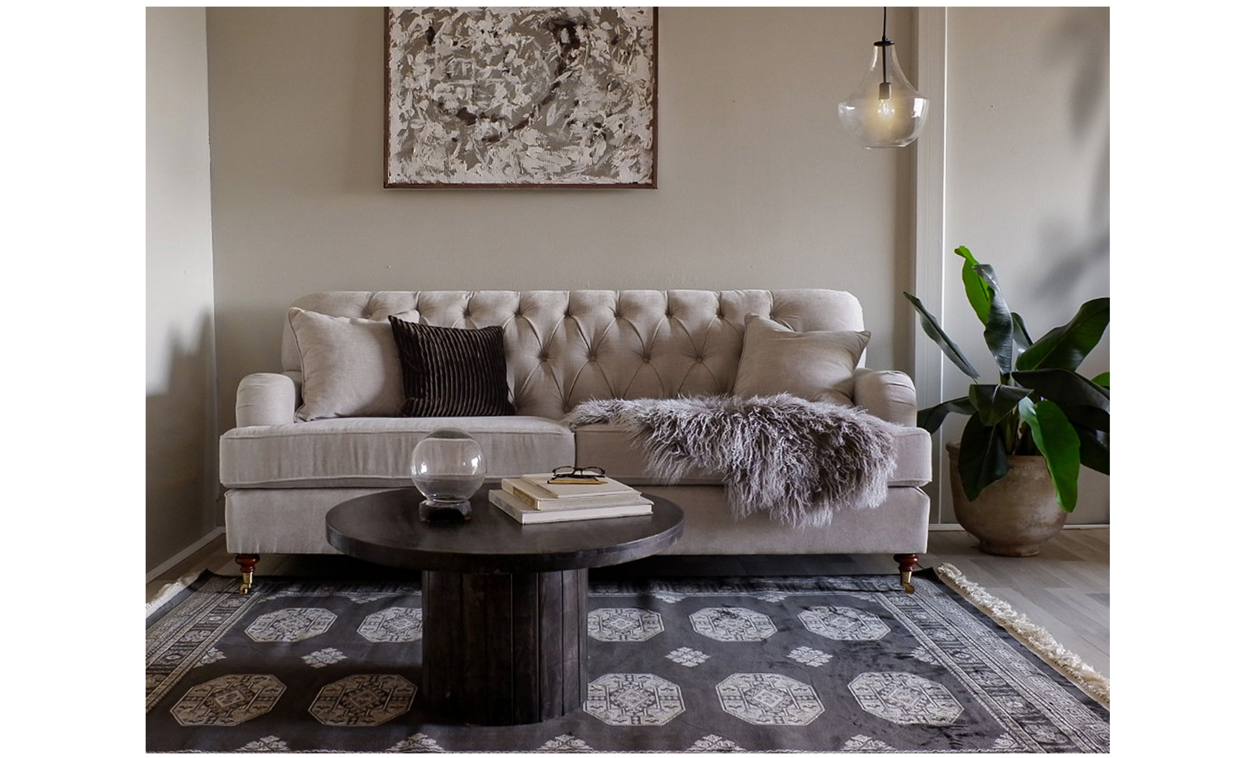 CROMWELL 3-sits soffa Sand
