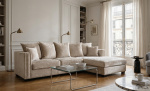 Byt till bild nr 2 (MANHATTAN Divansoffa H�ger Beige)