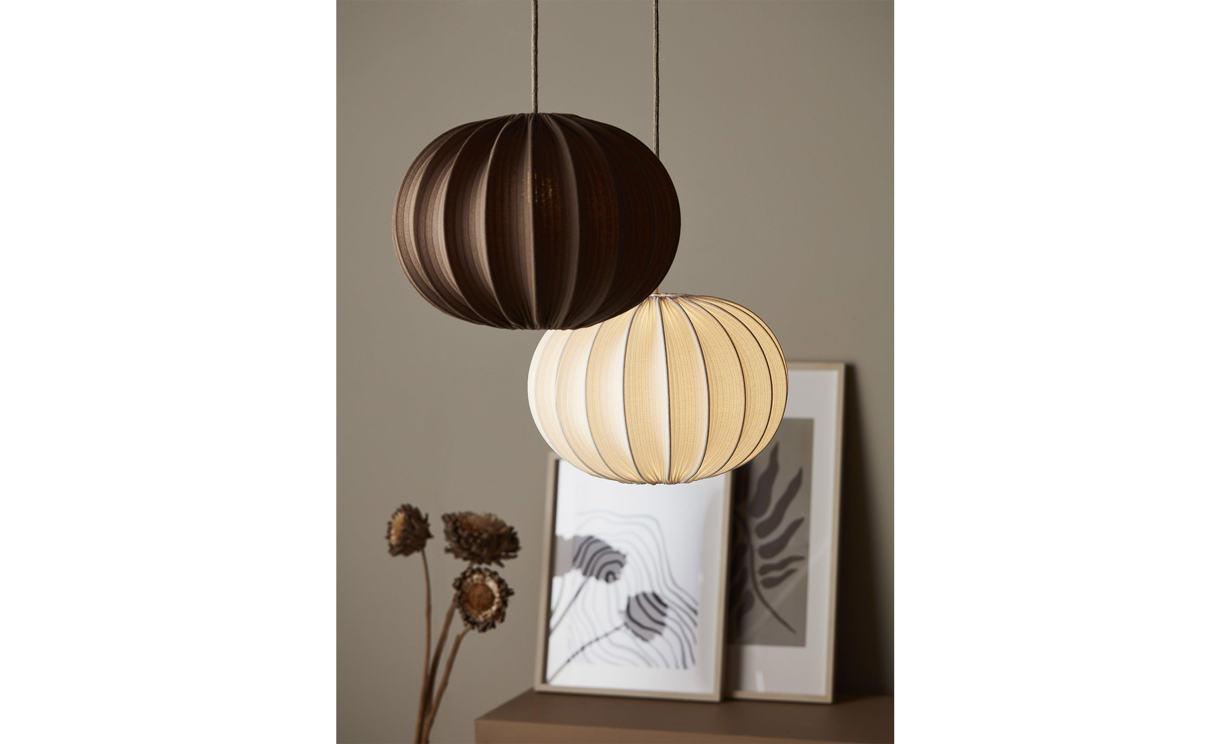 HILMA Takskrm 40cm Nougat