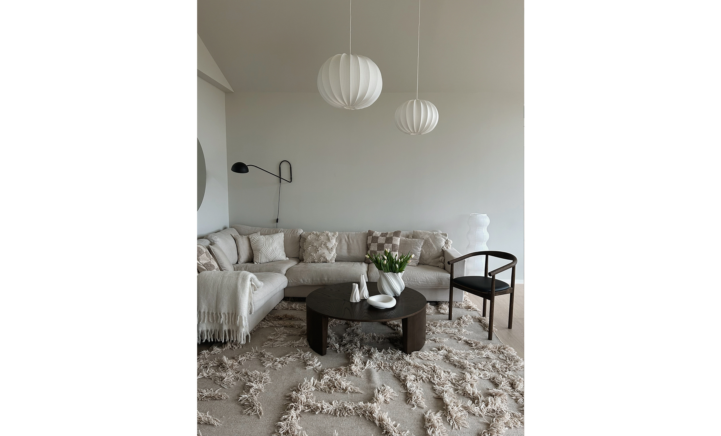 HILMA Takskrm 60cm Offwhite