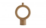 LJUSSTAKE Stengods 33 cm Brun