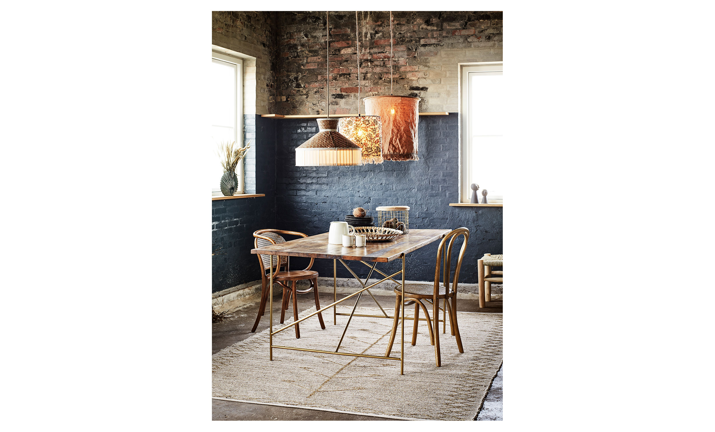 CANE Taklampa Svart
