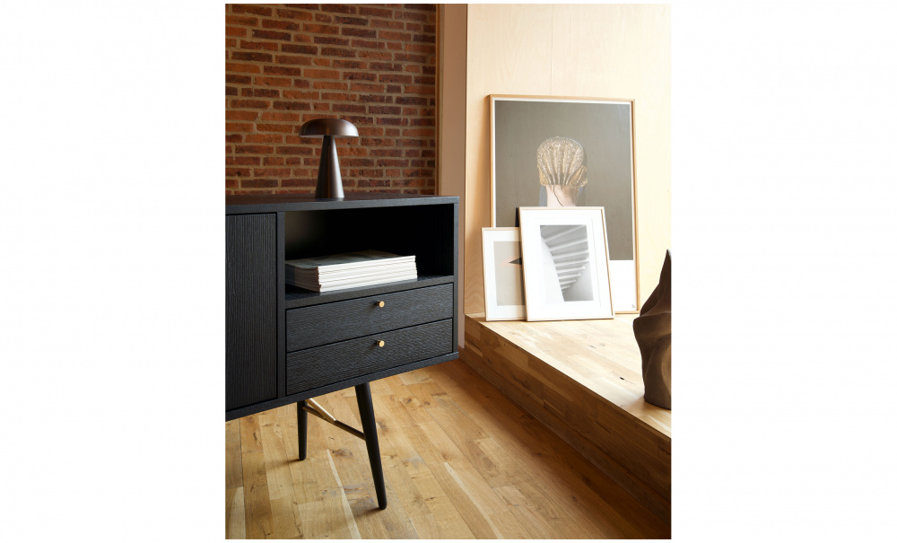 DAWN Sideboard Svart i gruppen Vardagsrum / Frvaringsmbler / Sideboards hos SoffaDirekt.se (J9580-1)