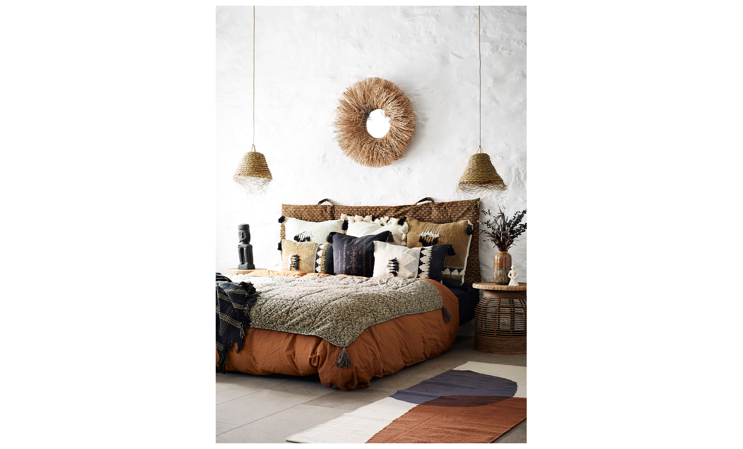 TASSEL Kuddfodral 60x60 Offwhite
