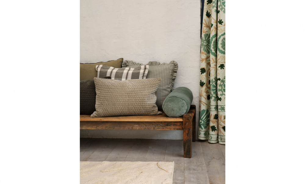 Bild nr 2 (KUDDFODRAL 50x50 Khaki/Offwhite)