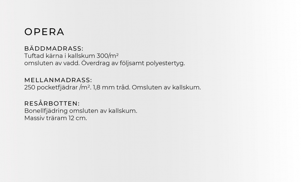 OPERA 140 S�ngpaket Sammet Ljusgr� i gruppen Sovrum / S�ngar / Sammetss�ngar hos SoffaDirekt.se (KMP04075-PRD02422)
