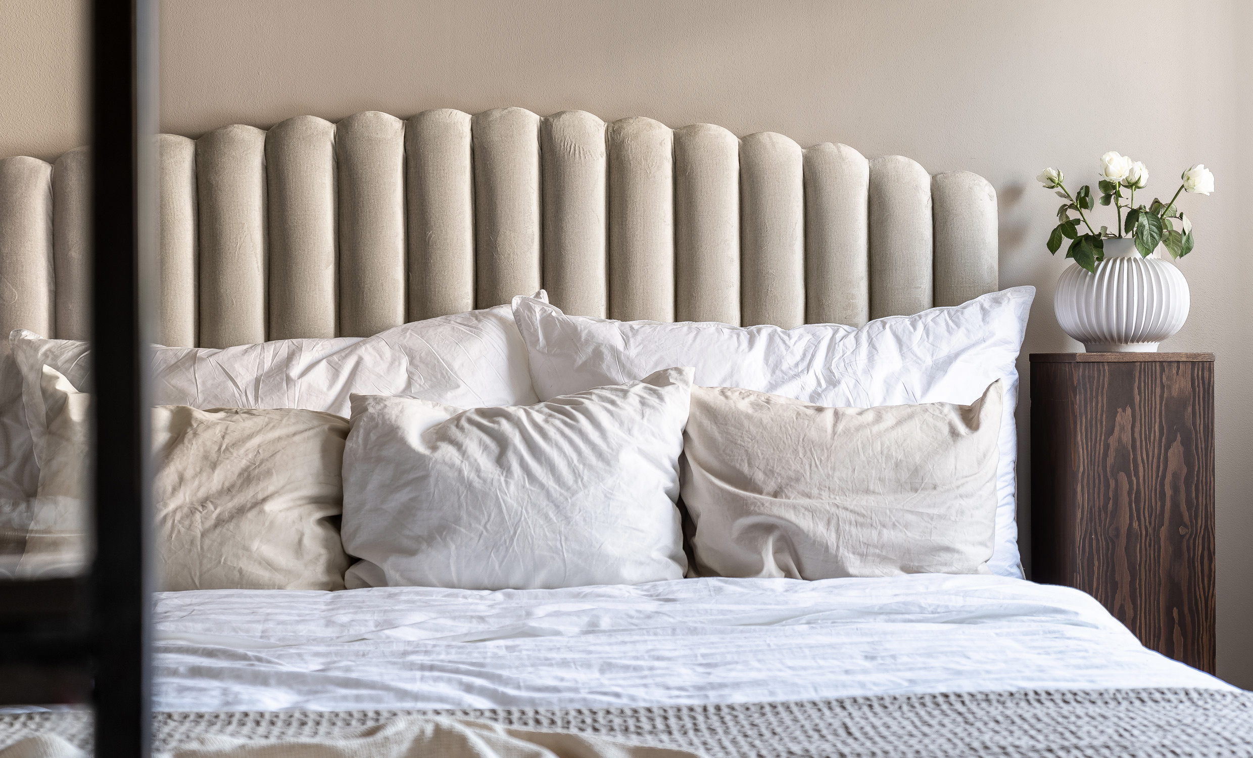 OPERA/PRIMO HIGH 160 Sngpaket Sammet Beige