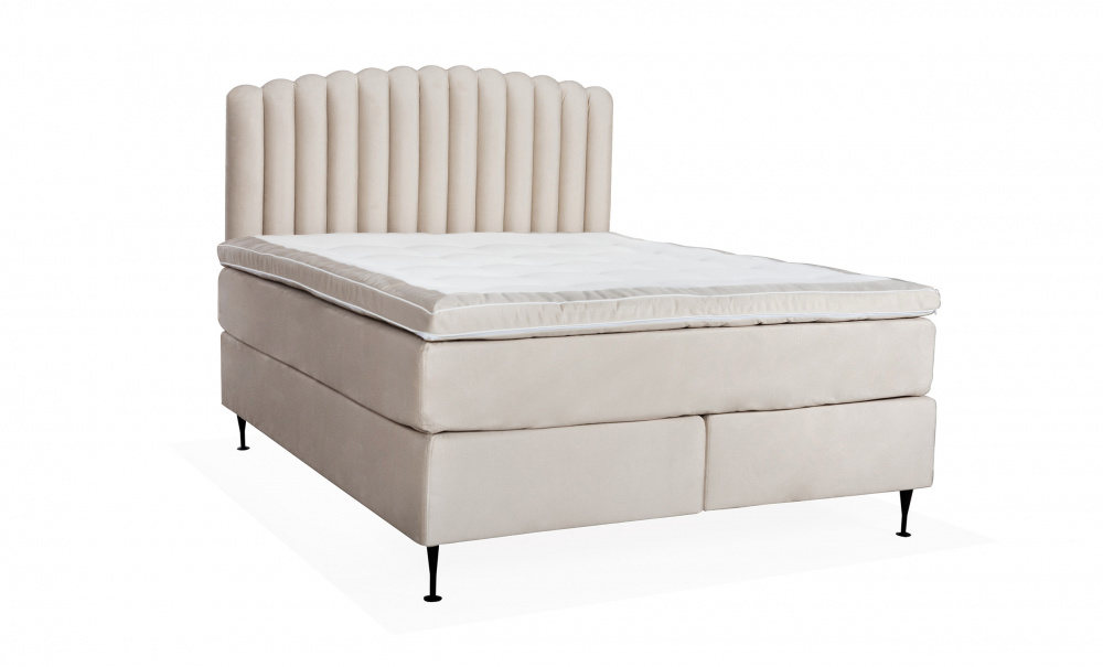 OPERA/PRIMO HIGH 160 Sngpaket Sammet Beige i gruppen Sovrum / Sngar / Sngpaket hos SoffaDirekt.se (KMP06036PRHISG160MO2)