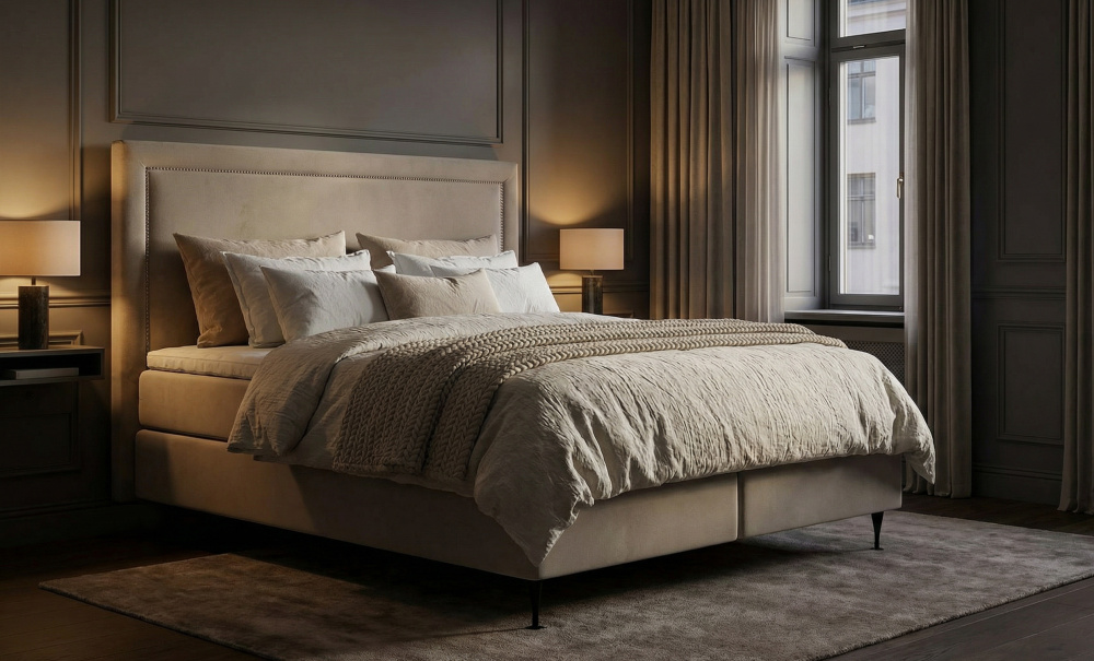 Bild nr 2 (OPERA/PERLA S�ngpaket 180 Sammet Beige)