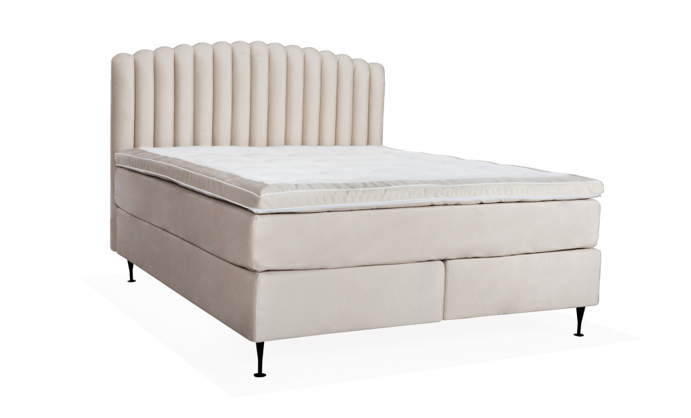 OPERA/PRIMO HIGH 180 Sngpaket Sammet Beige i gruppen Sovrum / Sngar / Sngpaket hos SoffaDirekt.se (KMP06037PRHISG180MO2)