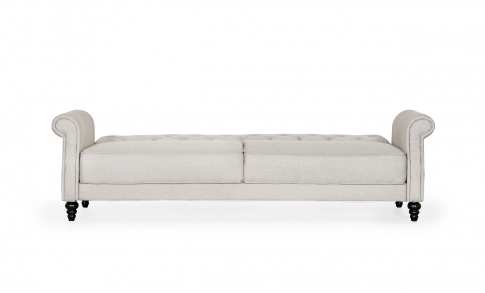 LEEDS Bddsoffa Chesterfield Ljusgr i gruppen Vardagsrum / Soffor / Bddsoffor hos SoffaDirekt.se (LAB-172N8-NM-28)