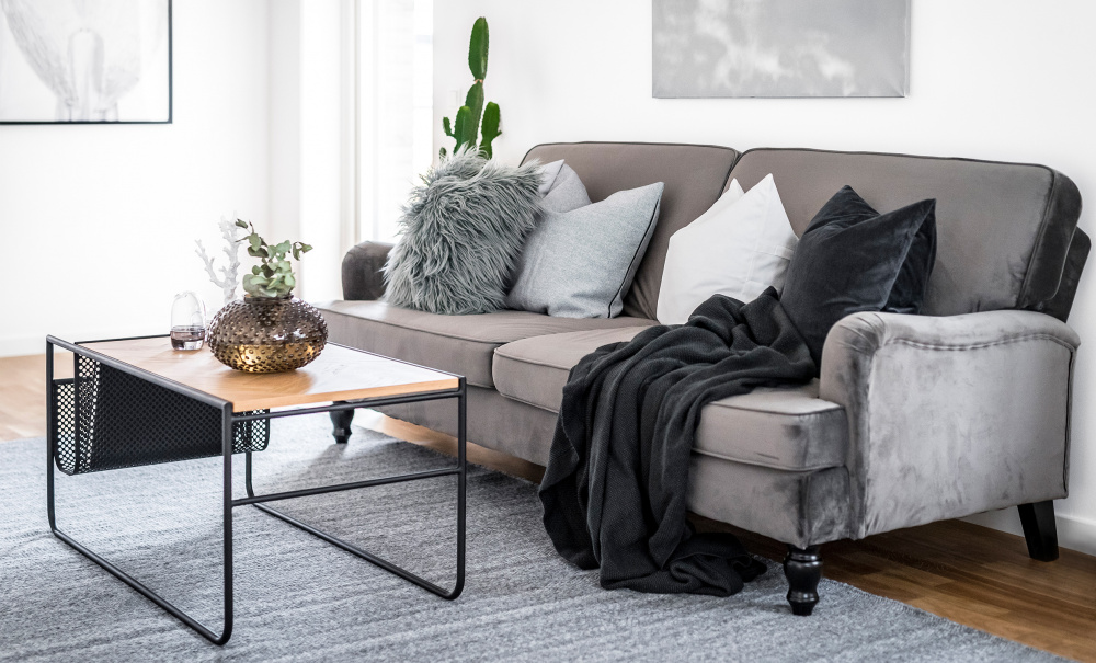 HOWARD Bddsoffa Velvet Gr i gruppen Vardagsrum / Soffor / Bddsoffor hos SoffaDirekt.se (LAB-192N2S-CR-7)