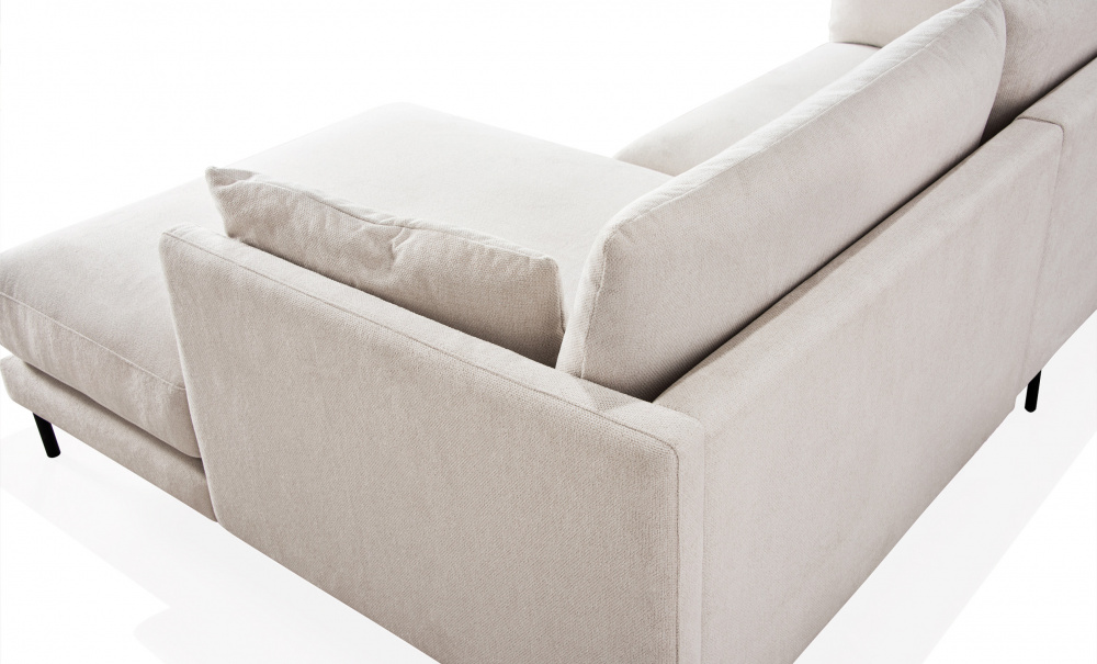 LINDE Divansoffa Hger Beige i gruppen Vardagsrum / Soffor / Divansoffor hos SoffaDirekt.se (LI2DPA05)
