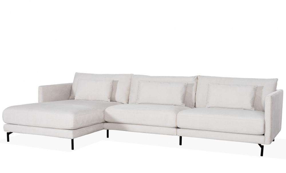 LINDE Divansoffa Large Vnster Beige i gruppen Vardagsrum / Soffor / Divansoffor hos SoffaDirekt.se (LID3PA05)