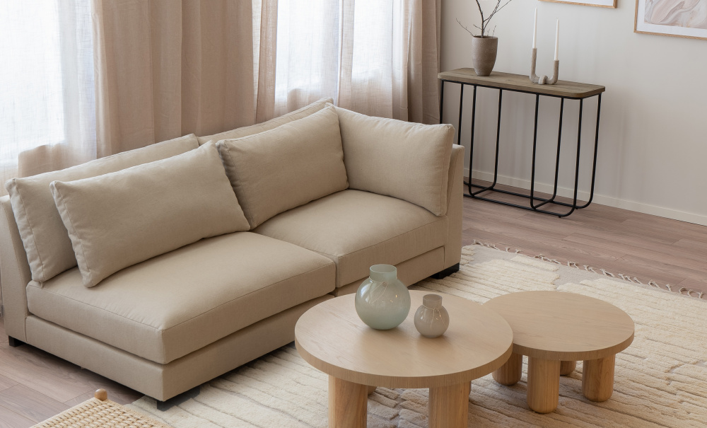 LYON Ftlj/Mittmodul Beige i gruppen Vardagsrum / Soffor / Modulsoffor hos SoffaDirekt.se (LY-MID-CABE)