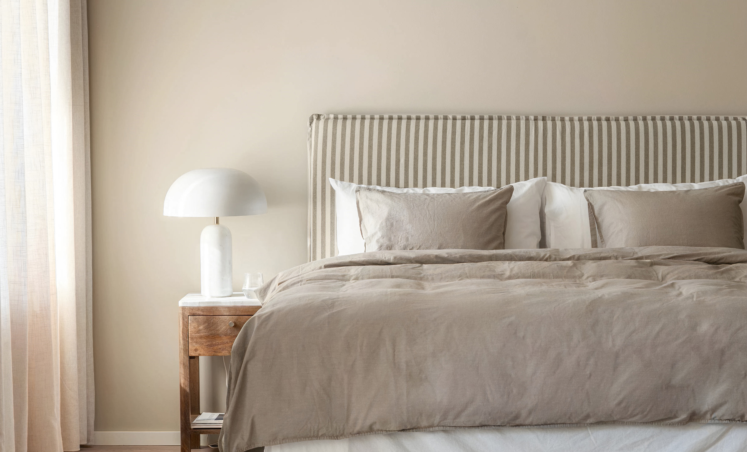 MATHEO Snggavel Vgghngd 120 Randig Beige