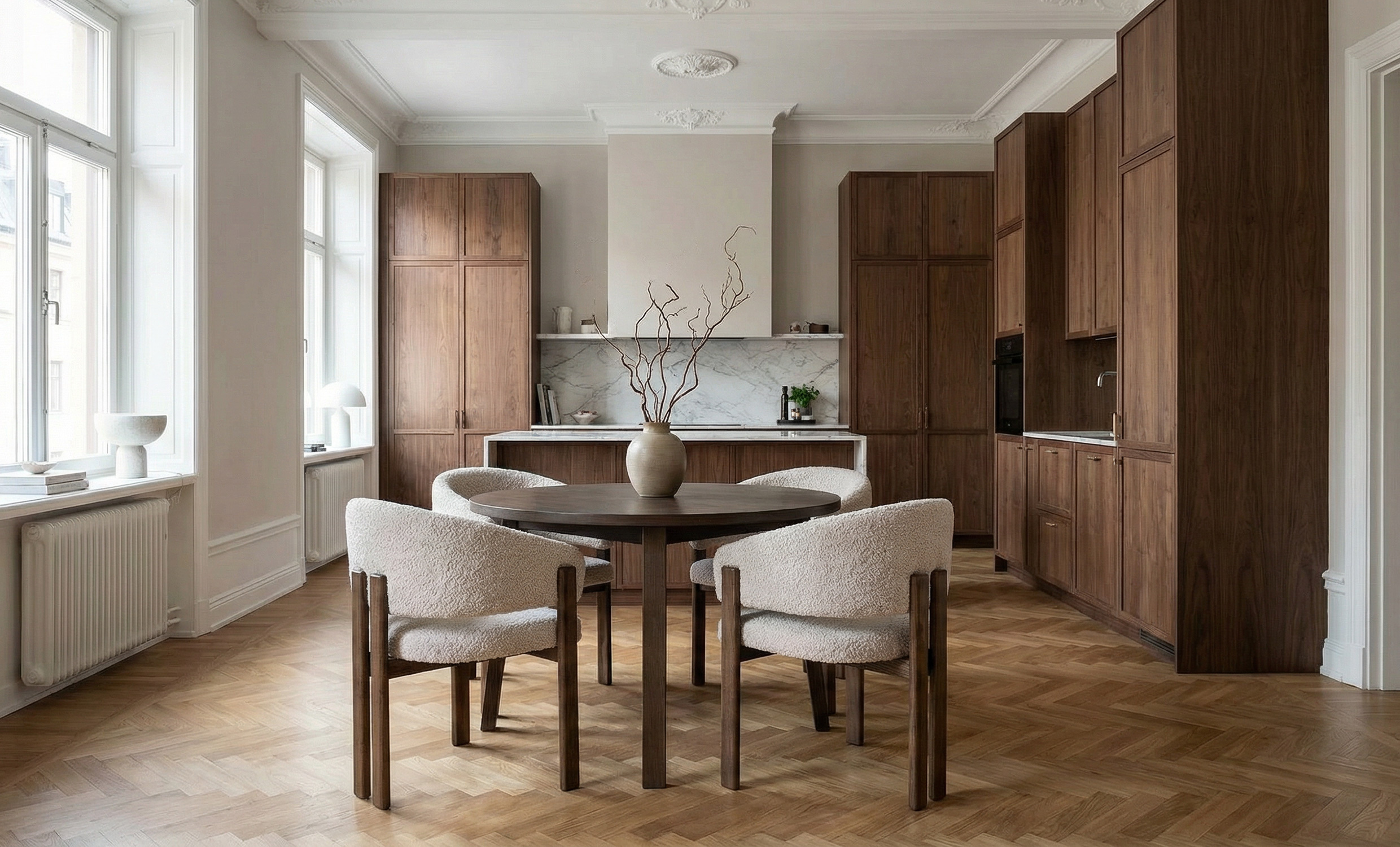 MATILDA 120-220/NODA Matgrupp 4 Stolar Brun