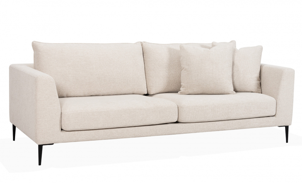 MILANO 3-sitssoffa Beige i gruppen Vardagsrum / Soffor / 3-sits soffor hos SoffaDirekt.se (MI-3S-LENA01)